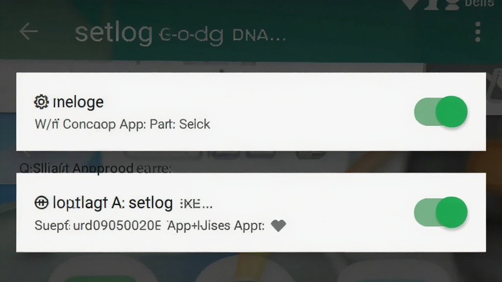 一张展示手机设置界面的图片,画面中正在为setlog制作应用勾选存储权限和悬浮窗权限,权限开关呈绿色开启状态,背景是安卓原生设置菜单,风格简洁,画质清晰,无多余元素