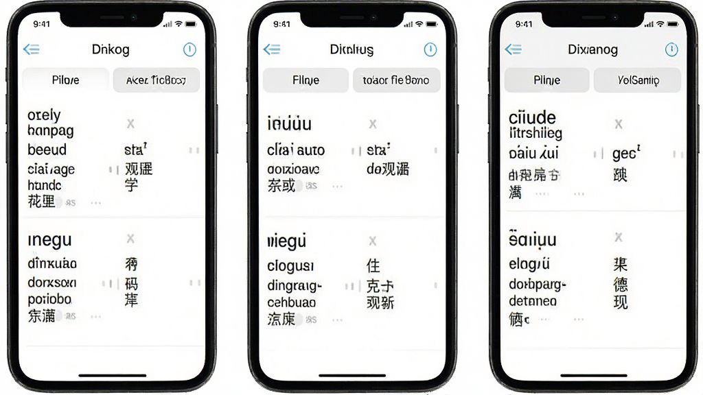 德语助手离线词典功能展示,手机屏幕显示多个词典标签页,每个标签下是详细的词条解释,界面风格简洁,有德语单词和中文释义对照,背景为白色,画质清晰,文字锐利,无杂乱元素