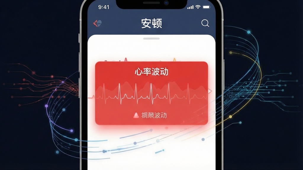 һ�Ű�������ʵʱ��⹦�ܵ�ϸ��չʾͼ���������ֻ���Ļ��д����ʾ����APP��һ�������쳣�����ĺ�ɫԤ����ʾ����Ļ�Ϸ��С����١����ֱ�ʶ������Ϊ�ֻ���Ļ���У���Χ�����ų�����������������Ű�ͻ��Ԥ����Ϣ�Ľ��ȸУ����Ϊ�������ı�ƽ���Ƽ����ϸ����Ԥ��������΢����Ч��������Ϊ��ɫ����������������ɾ����޶���Ԫ�ء�