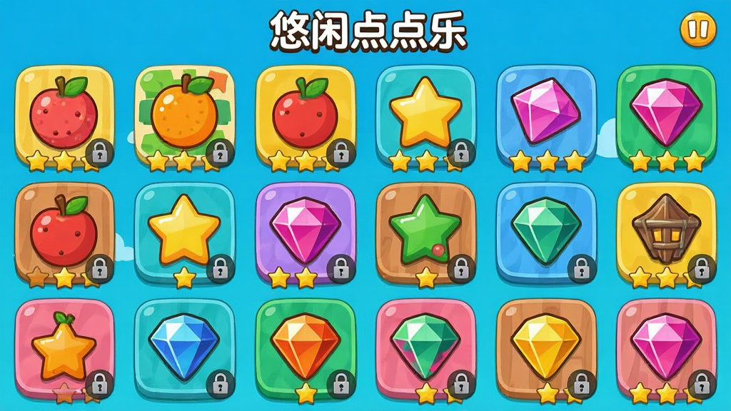 卡通风格的手机游戏界面截图,标题文字