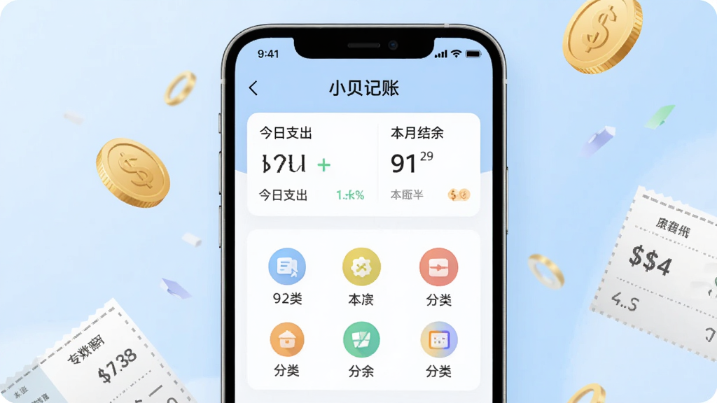 主图展示一部智能手机屏幕亮起,屏幕中央显示