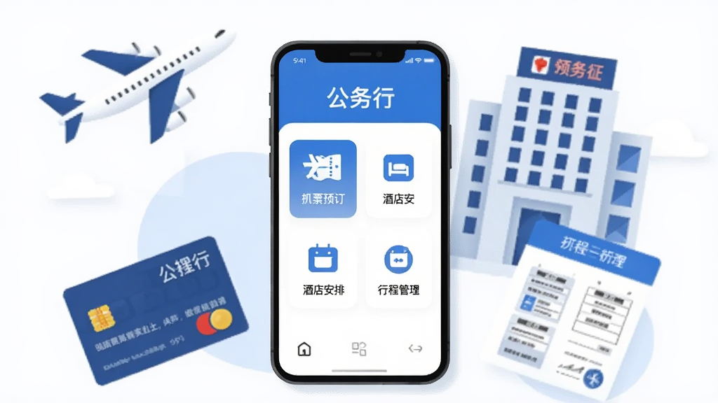 画面中央是一部智能手机,屏幕显示