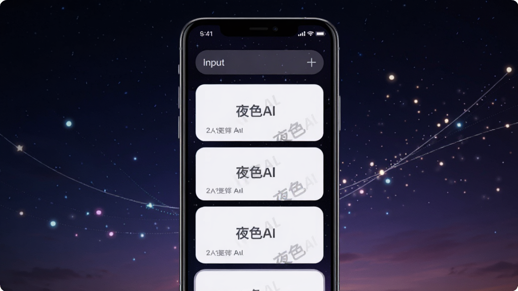 ҹɫAl����������ɹ��ܽ��棬�ֻ���Ļ��ʾ������������п�Ƭ�б�����Ƭ�ϴ���