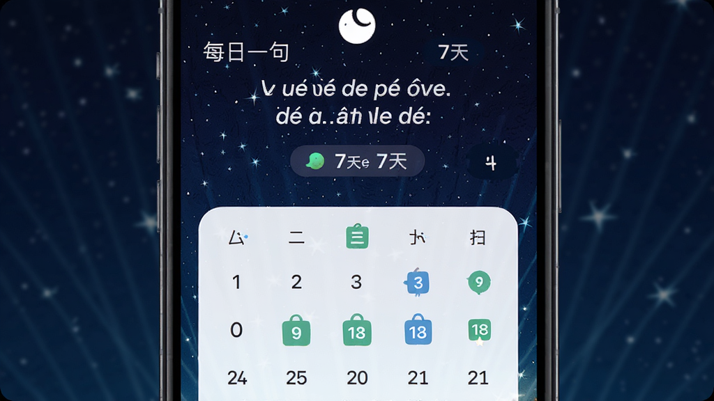 ������ѧAPPÿ��һ��򿨽��棬����Ϊ�ֻ�����������ʾ����̾�ʹ�����������Ϊ�Ϸ��̾��·�����������Ϊ����ɫ�ǿգ����Ϊ����ҹ��磬ϸ�ڰ�������ͼ���������