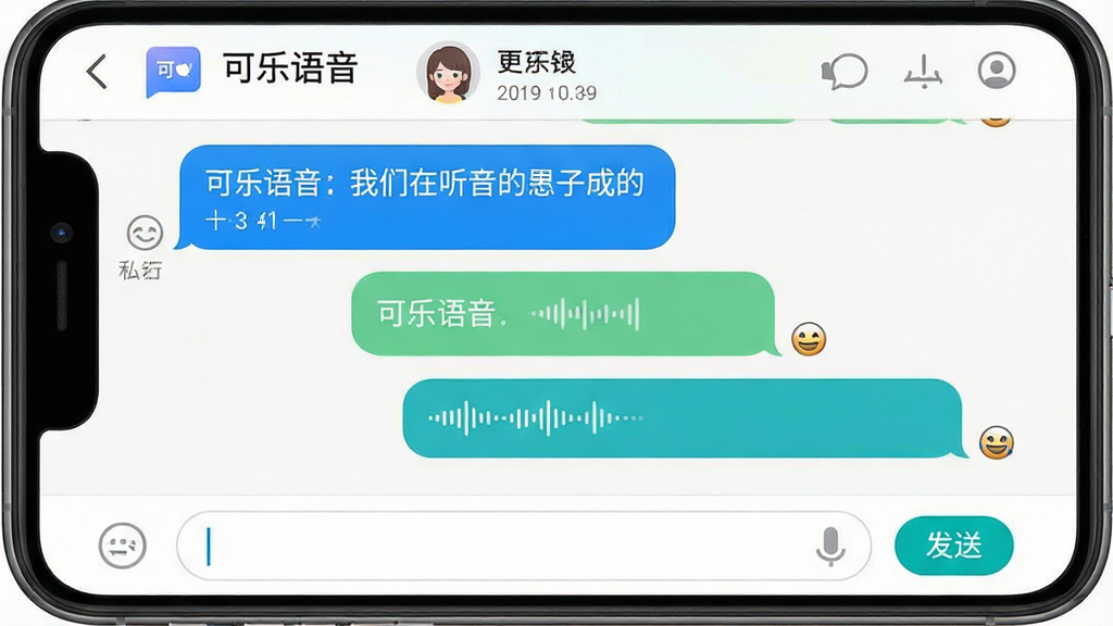 一个展示私信聊天界面的手机截图,顶部显示