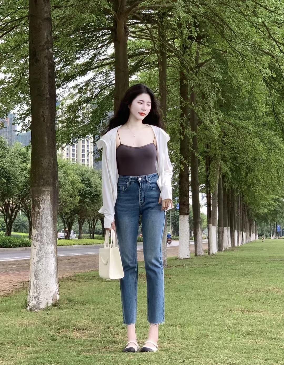 ZARA高腰裤小个子显高搭配