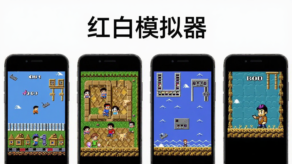 一张手机运行多款复古游戏的组合展示图,屏幕中并排显示不同经典游戏画面,上方有