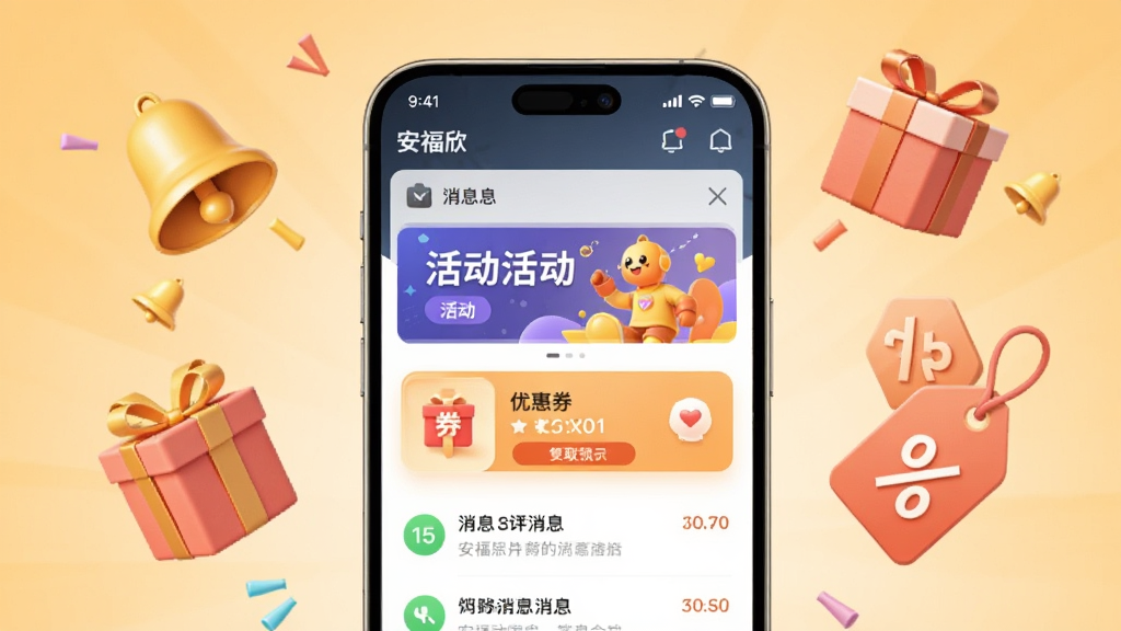画面中央为一部手机,屏幕显示