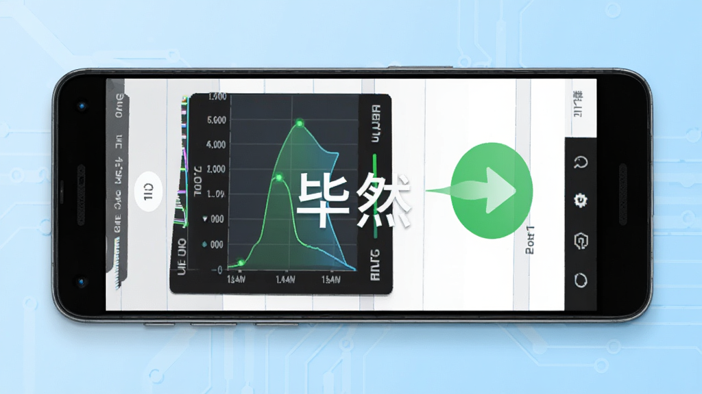 主体为一部安卓手机展示应用运行内存占用低的界面,布局为手机正面平放,背景为浅蓝色渐变,风格为清新科技感,细节包含手机屏幕显示内存占用图表、绿色流畅标识,画面中文字标注“毕然”,画质清晰,干净,无多余元素