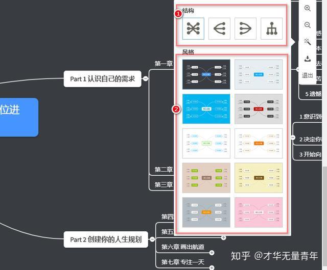幕布一键转换思维导图效果展示
