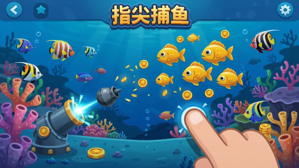整体画面以深海蓝色为主色调,中央位置展示