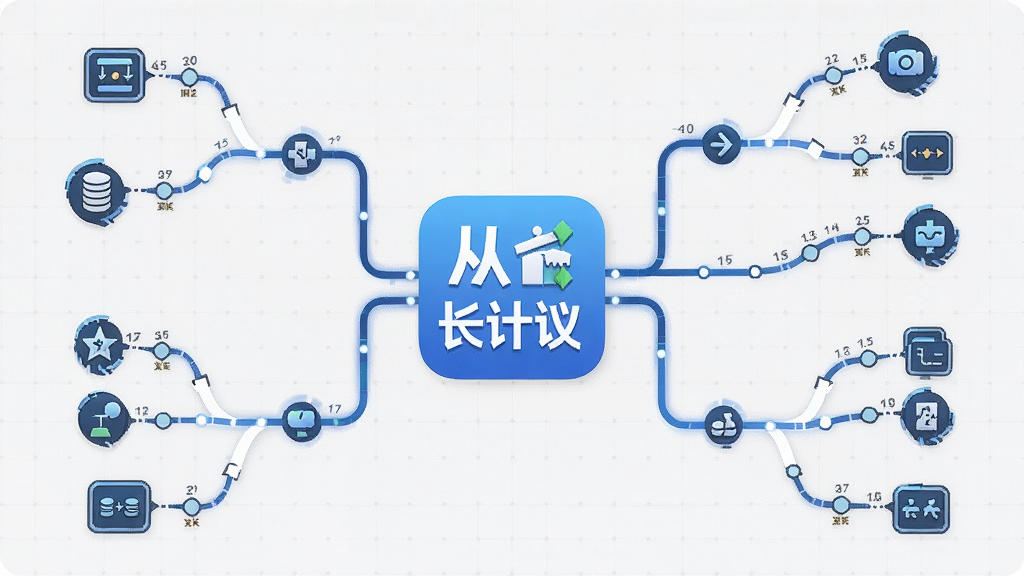 一张信息图风格的插画,画面中央是