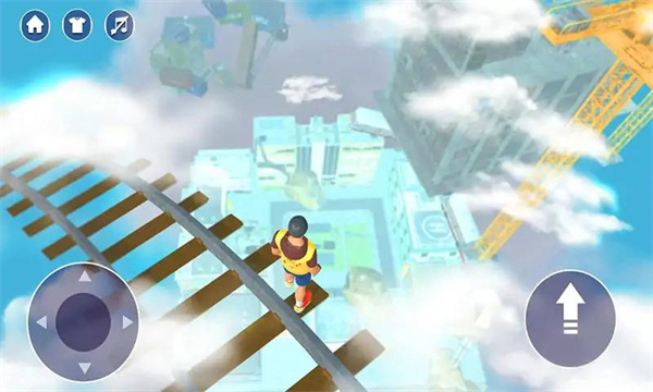 天空跑酷(Rooftop Parkour)连续屋顶跳跃实战画面