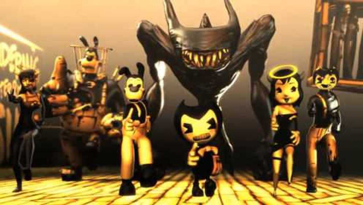 班迪与墨水机器:Alpha重生(Bendy the Ink Machine: Alpha Reborn) 游戏界面与墨水场景截图