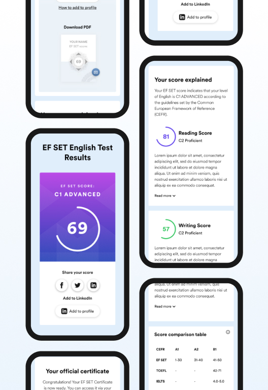 EF Corporate Learning 碎片化学习职场英语进度追踪