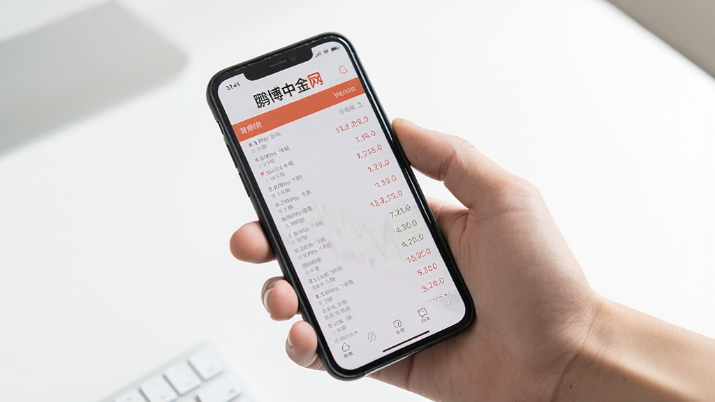 一只手拿着手机,屏幕上显示