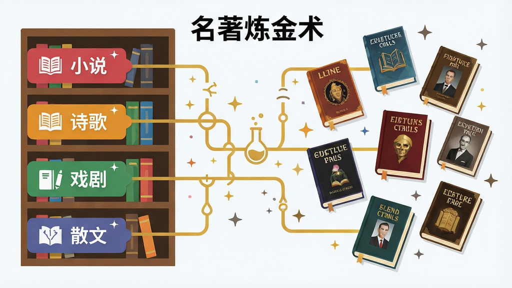 一幅信息图表风格的插画,展示