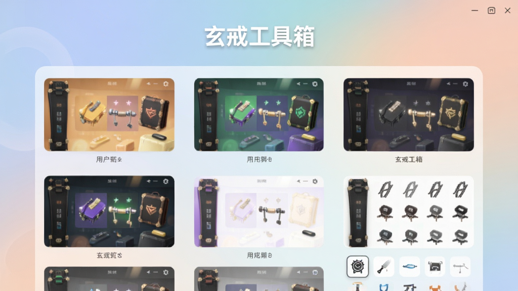 ���乤��������ⶨ��ҳ�棬��Ļ��չʾ������ɫ�����ͼ����ʽѡ��û���Ԥ����ͬ���Ľ���Ч����ҳ�涥���С����乤���䡱���ֱ�ʶ������Ϊ��͵Ľ���ɫ��������ʱ���ִ�������ϸ�壬�ɾ�������Ԫ��