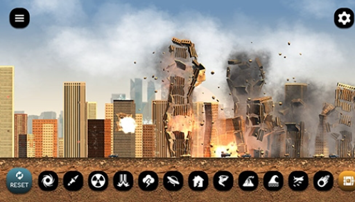 粉碎城市(City Smash)解压小游戏手机端游玩画面