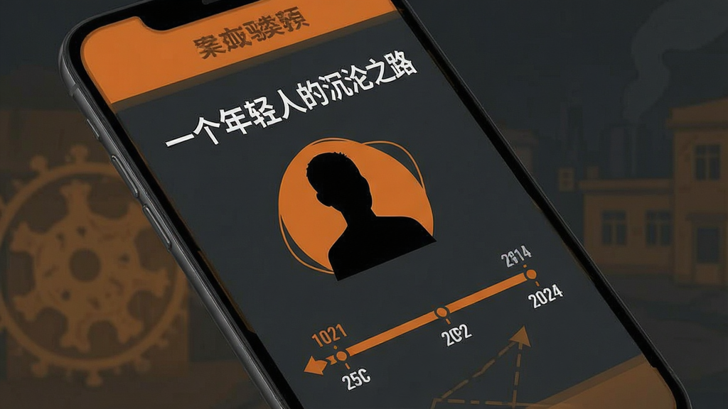 禁毒行动案例警示页面,手机屏幕内展示一篇案例文章,标题为